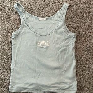 Sage green Hawaii crop top